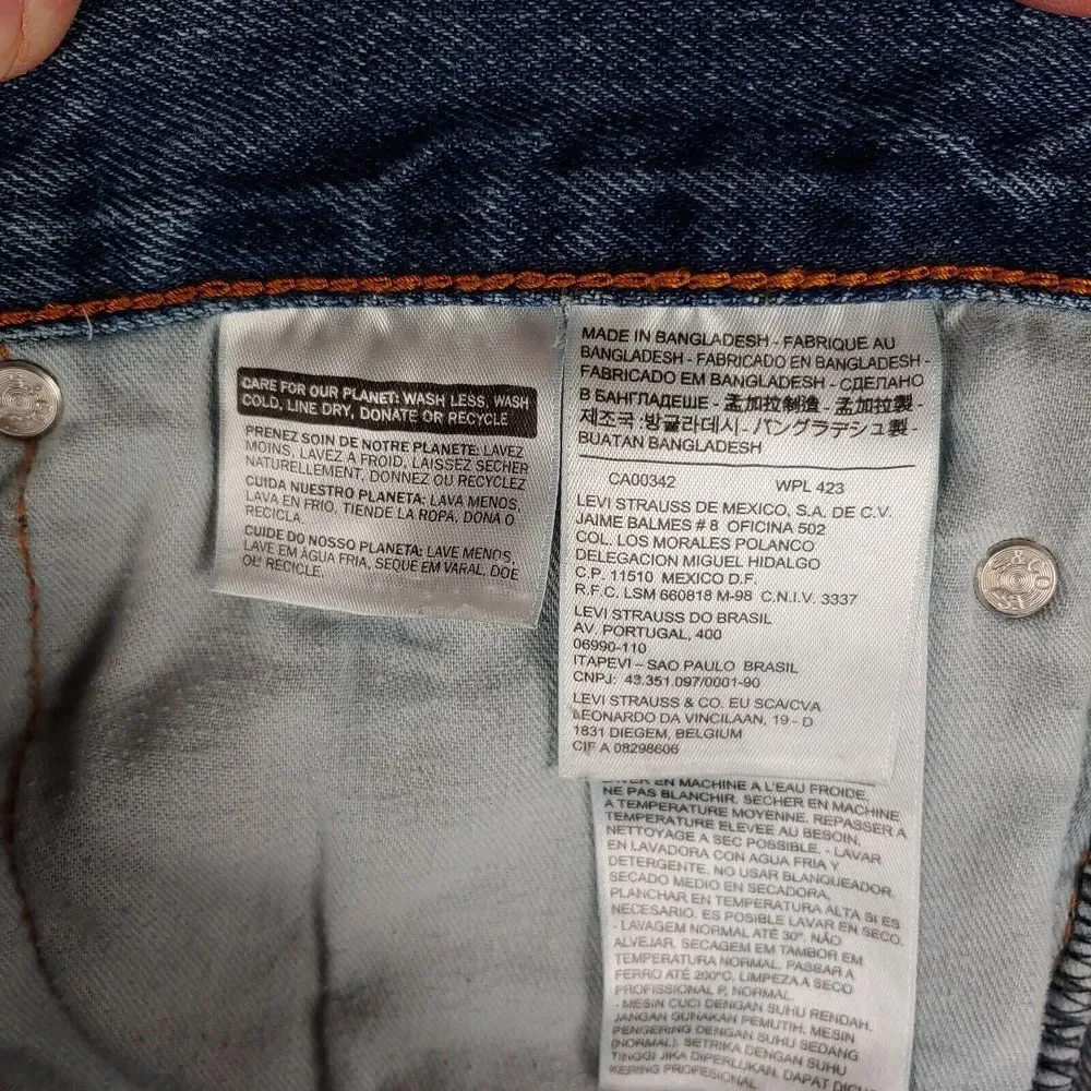 Levis 550 Jeans Mens‎ 38x34* Relaxed Fit Denim Blue Dark Wash Faded (36x32)